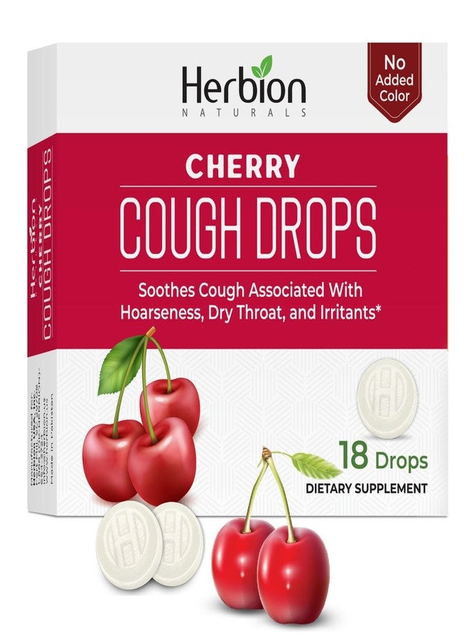HERBION Naturals Cough Drops, Dietary Supplement, Soothes Cough, for Adults and Children Over 6 Years, No Artificial Flavor, No Added Color, 108 Count, Cherry, Pack of 6 - Image 2